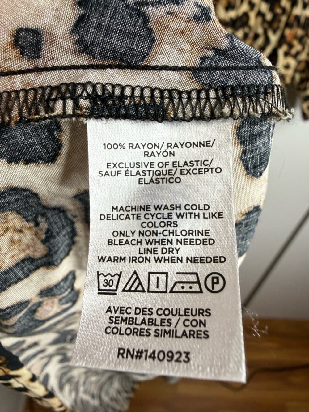 Loft Leopard Print Long Sleeve Maxi Dress - Tan/Black XSP - Picture 9 of 11